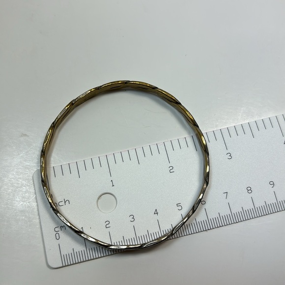 UNISEX VINTAGE 80'S TAXCO MEXICO SOLID 925 STERLING SILVER BANGLE BRACELET - Picture 7 of 7